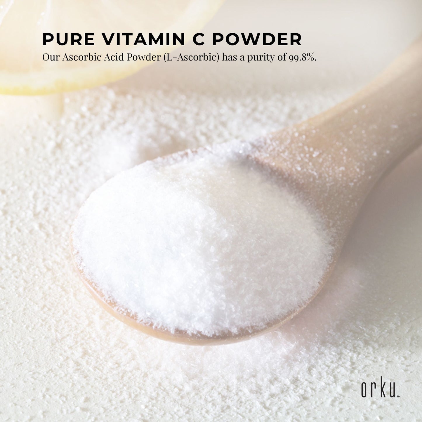 1.3Kg Vitamin C Powder in Tub Pure L-Ascorbic Acid - USP Grade Non-GMO