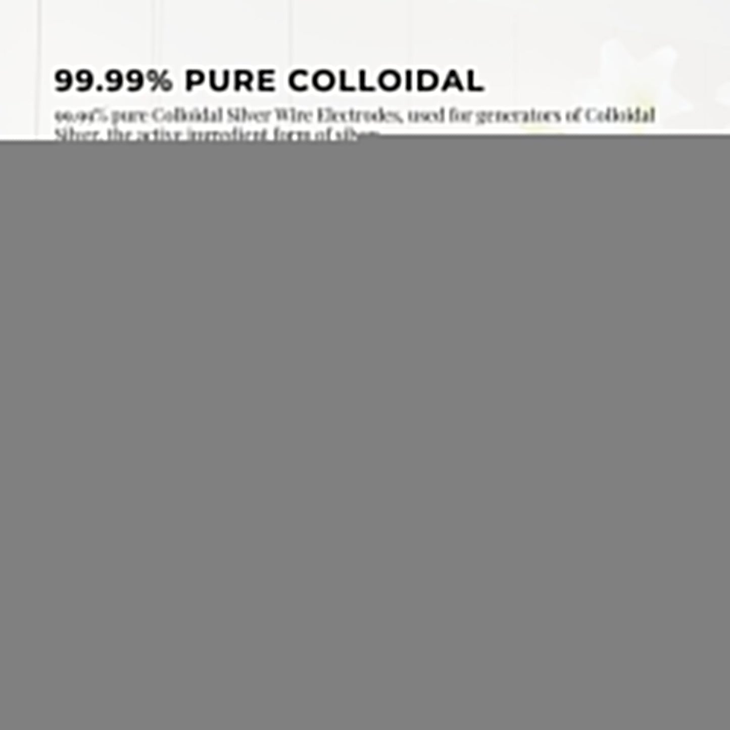 1x 8inch Silver Rods 18 Gauge 99.99 percent High Purity Fine Soft Wire Colloidal Electrode