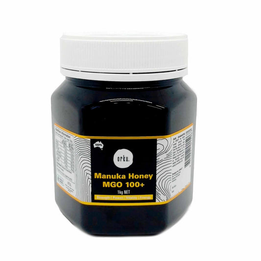 1Kg MGO 100+ Australian Manuka Honey - 100 percent Raw Natural Pure Jelly Bush
