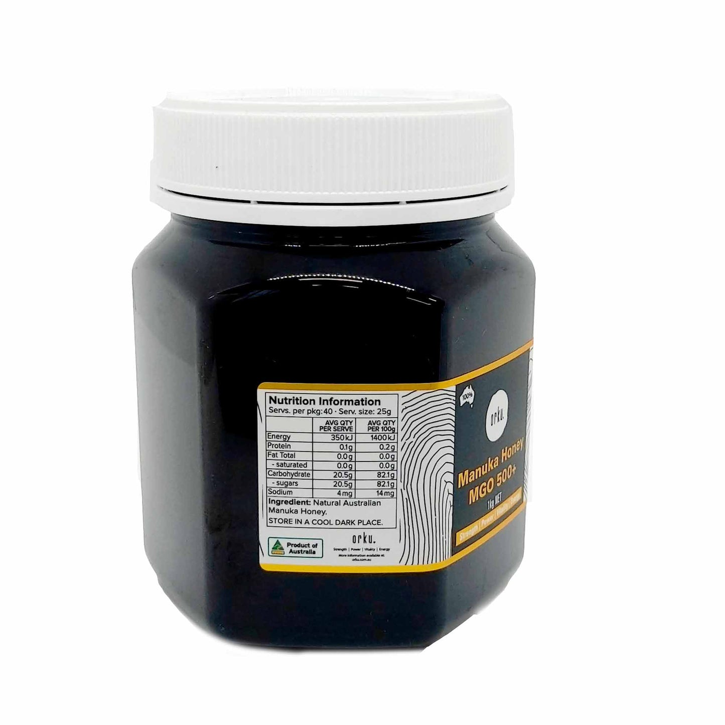 1Kg MGO 500+ Australian Manuka Honey - 100 percent Raw Natural Pure Jelly Bush