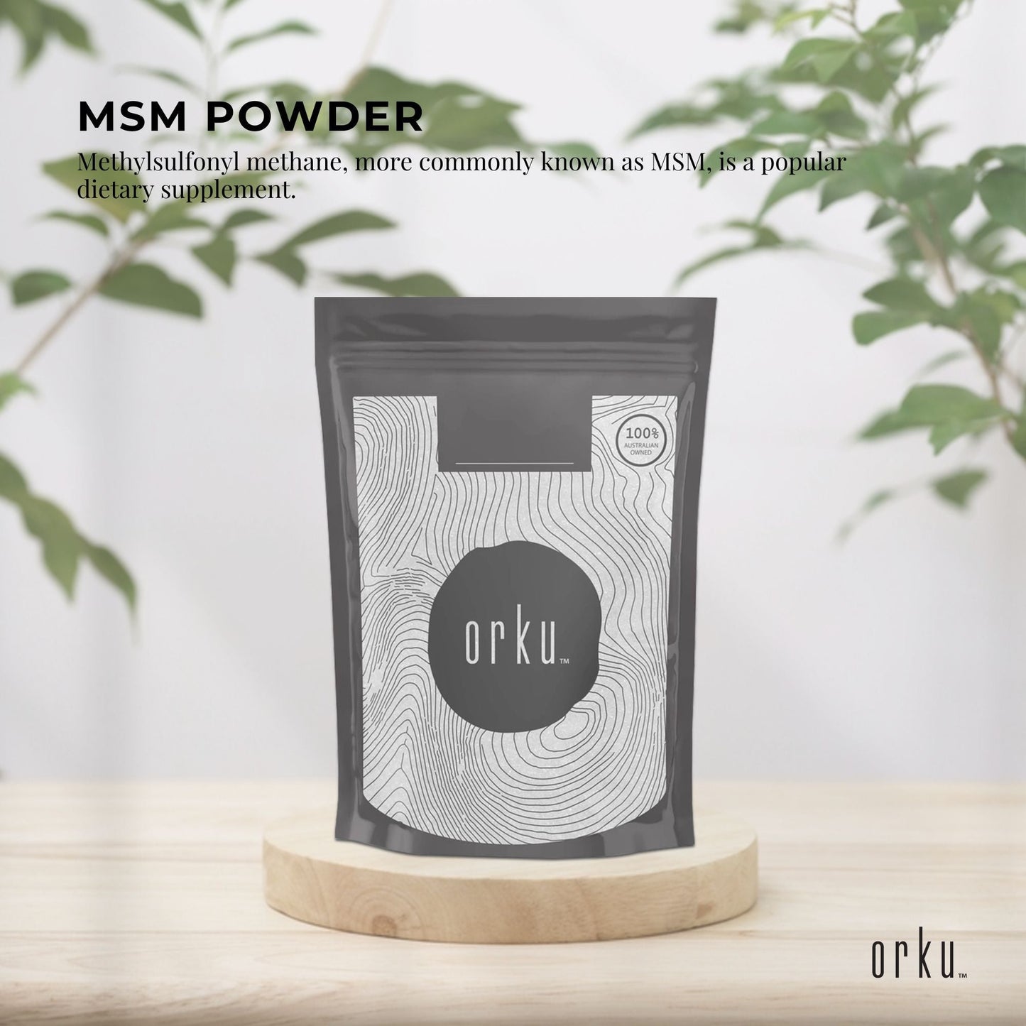 100g MSM Powder or Crystals - 99 percent Pure Methylsulfonylmethane Dimethyl Sulfone