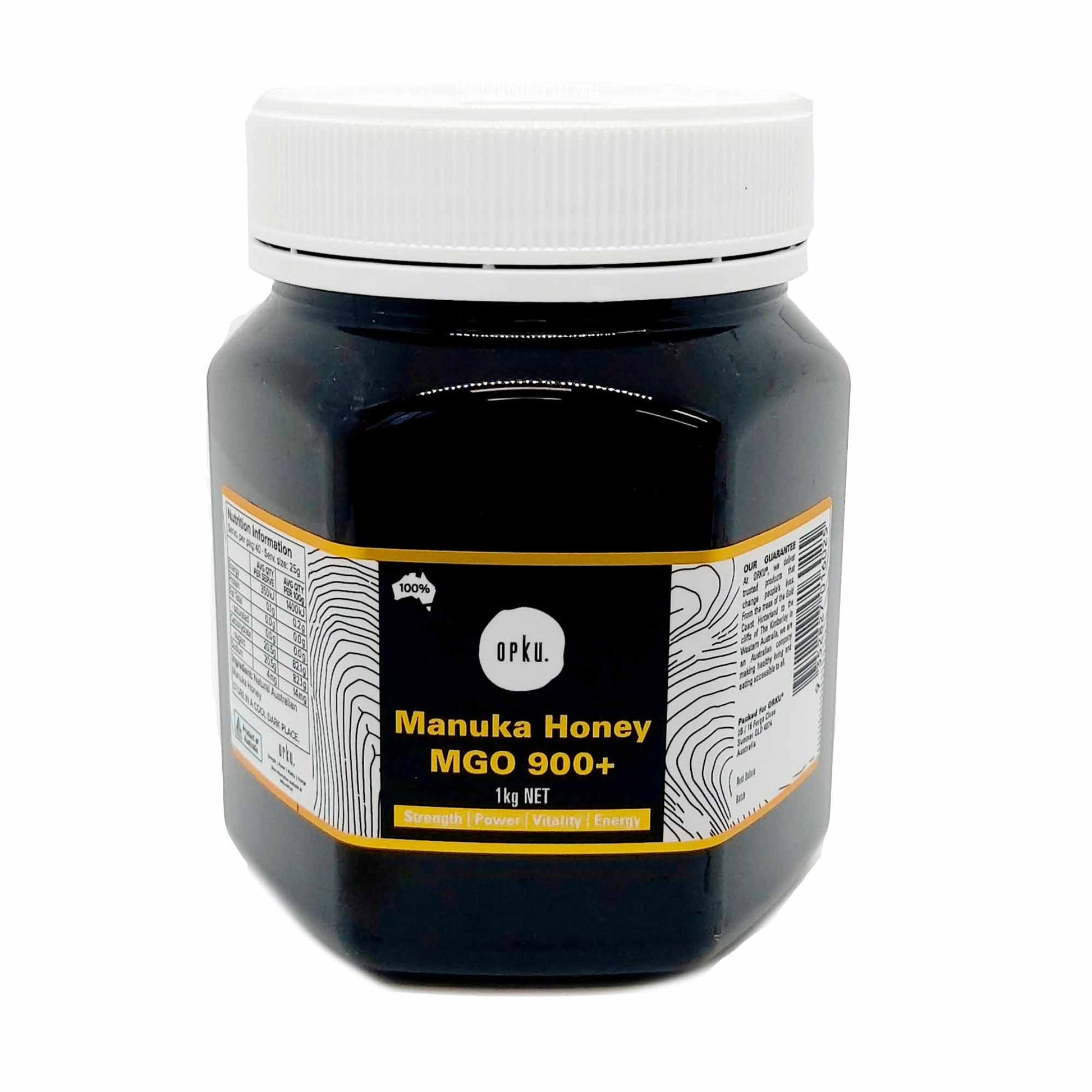1Kg MGO 900+ Australian Manuka Honey - 100 percent Raw Natural Pure Jelly Bush