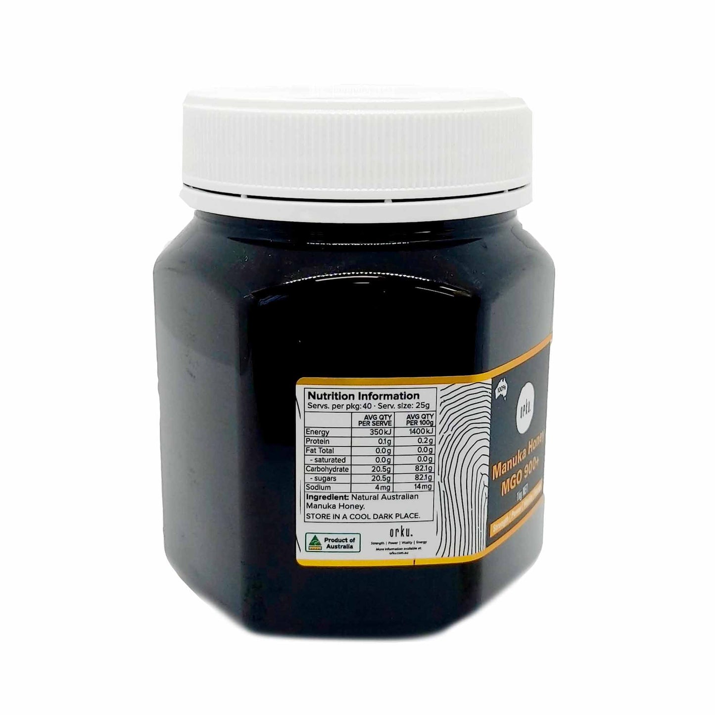 1Kg MGO 900+ Australian Manuka Honey - 100 percent Raw Natural Pure Jelly Bush