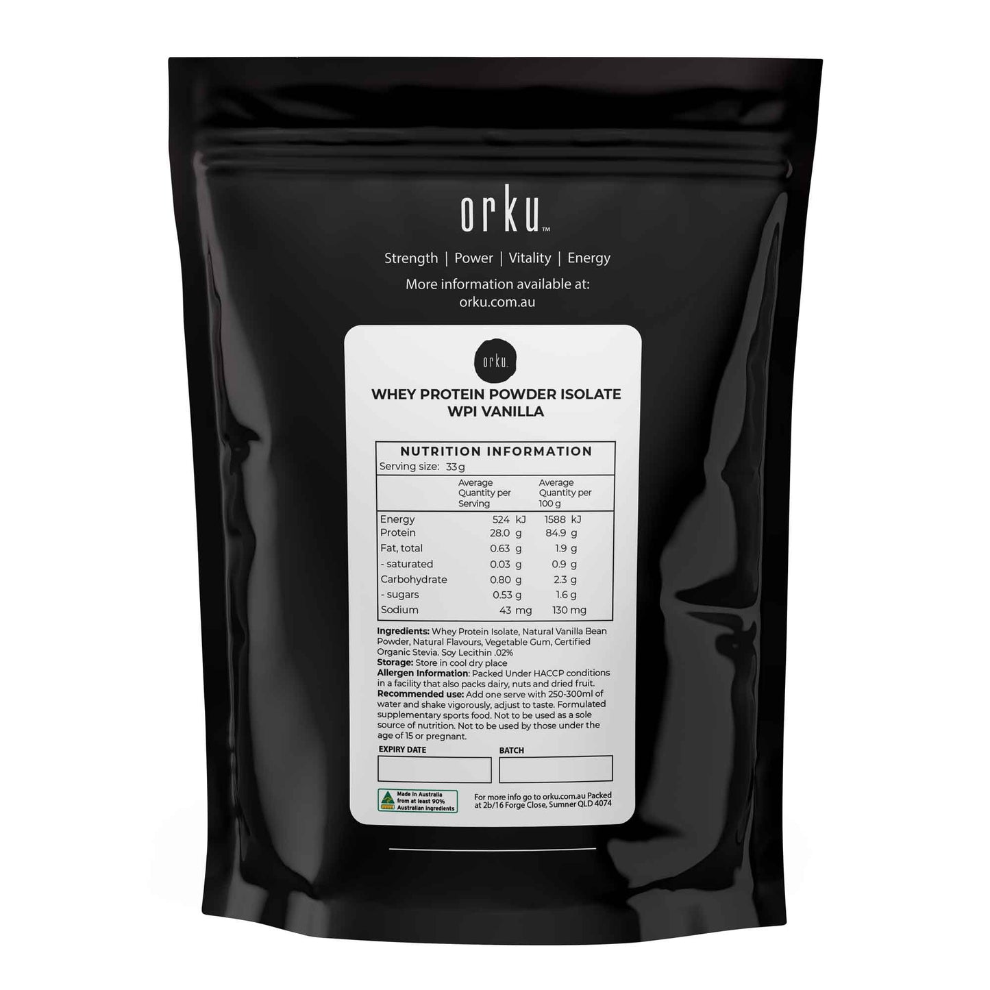 100g Whey Protein Isolate Powder ¨C Vanilla WPI | Sports Food