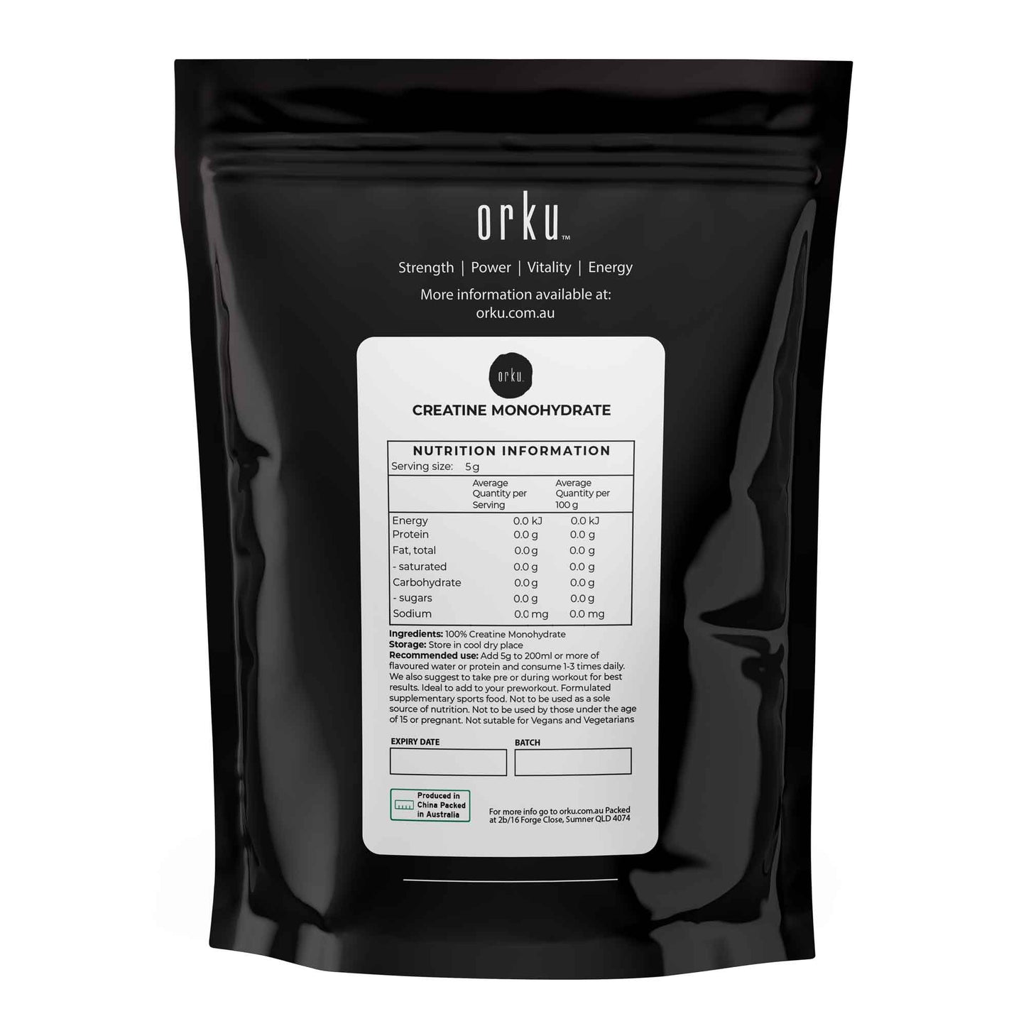 100g Creatine Monohydrate Powder ¨C 200 Mesh Micronised | 99.9 percent Purity