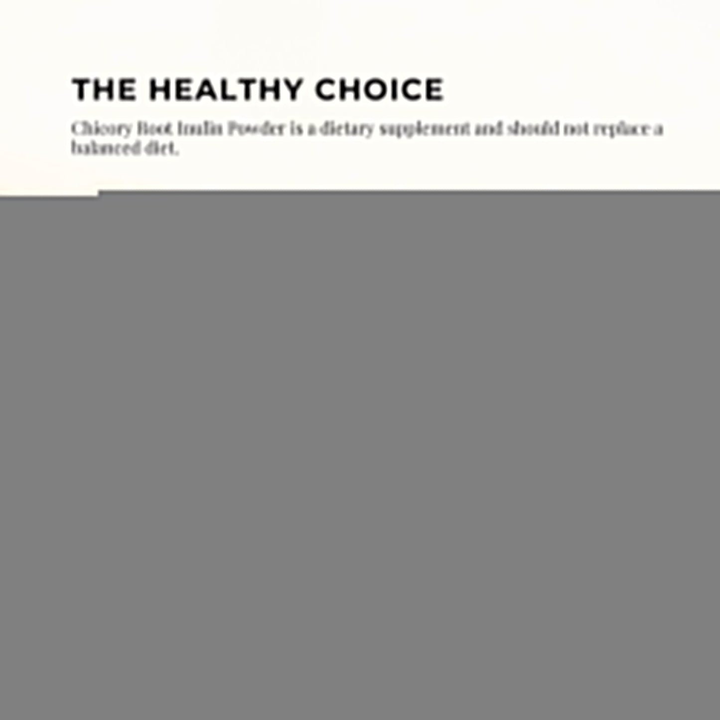 100g Chicory Root Inulin Powder - Unflavoured Natural Prebiotic Fibre