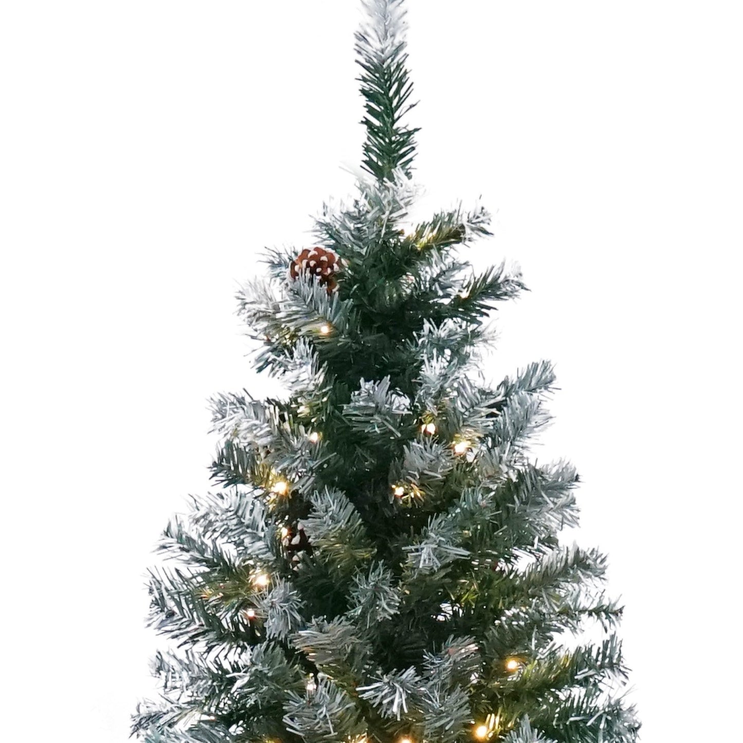 1.2m Pre Lit LED Christmas Tree Decor with Pine Cones Xmas Decorations