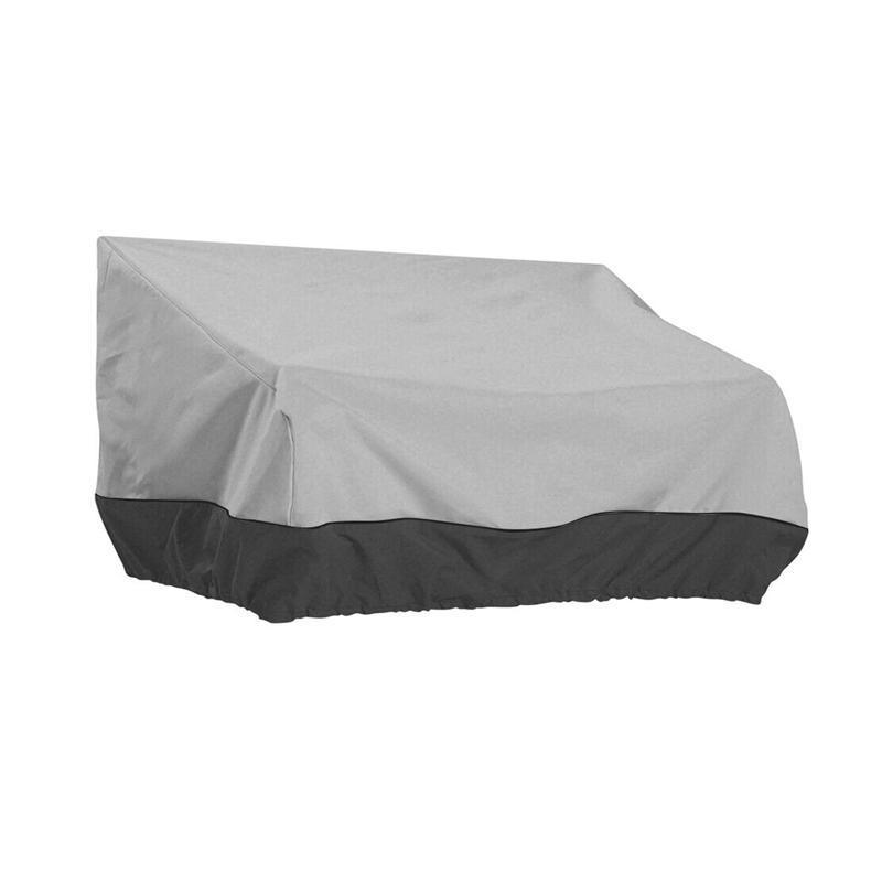 Outdoor Waterproof Patio Chair Cover Lounge Deep Seat Cover Furniture Sofa Cover Grey Black - 147*83*79CM