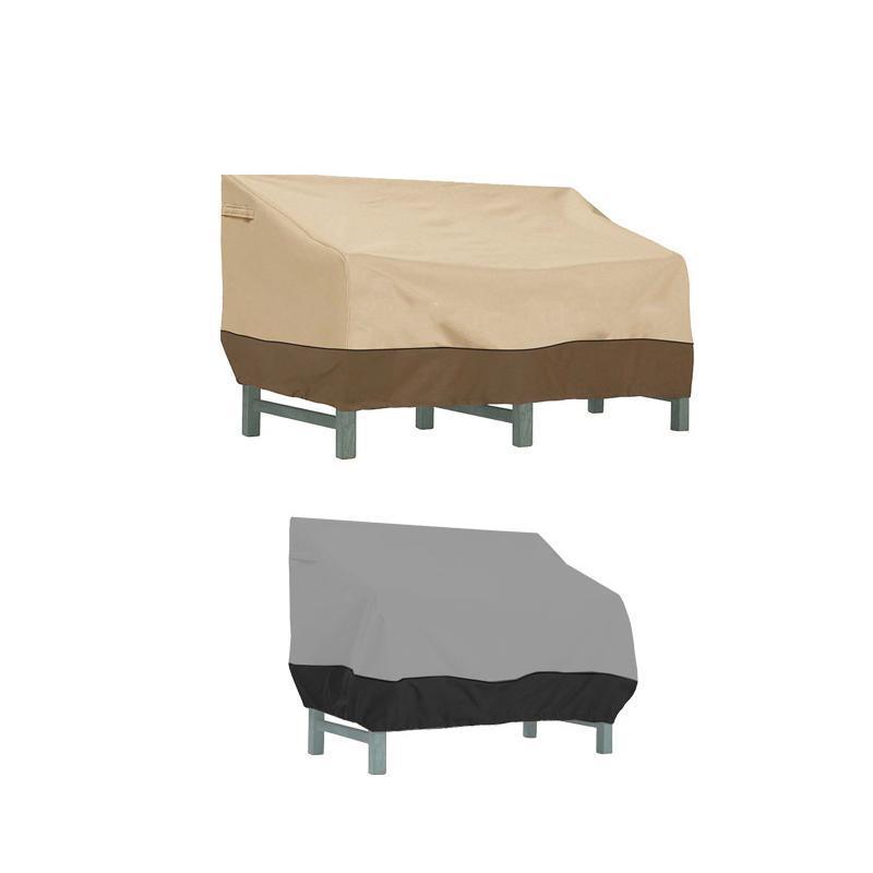 Outdoor Waterproof Patio Chair Cover Lounge Deep Seat Cover Furniture Sofa Cover Grey Black - 193*83*84CM