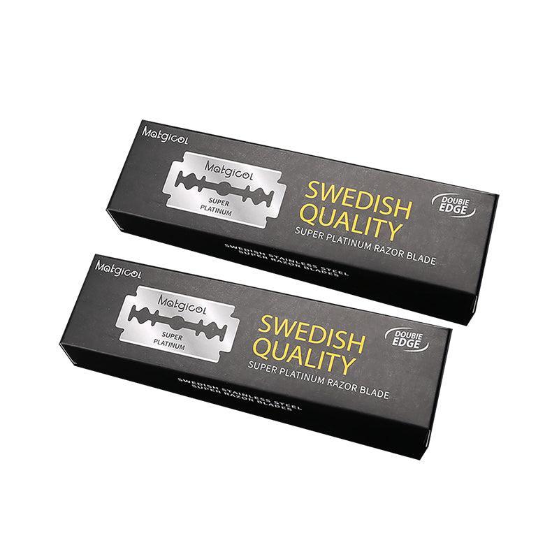 Pack of 10 to 200 Super Stainless Razor Blades Double Edge for Shaving Use - 100PCS