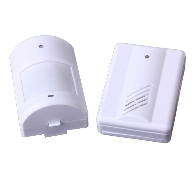 Restaurant Shop Door Entry Wireless Pir Motion Sensor Door Chime Door Bell Alarm - 2 Receivers+1 Sensor