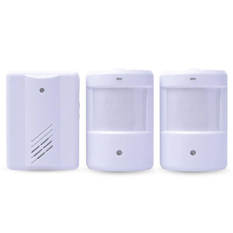 Restaurant Shop Door Entry Wireless Pir Motion Sensor Door Chime Door Bell Alarm - 1 Receiver+2 Sensors
