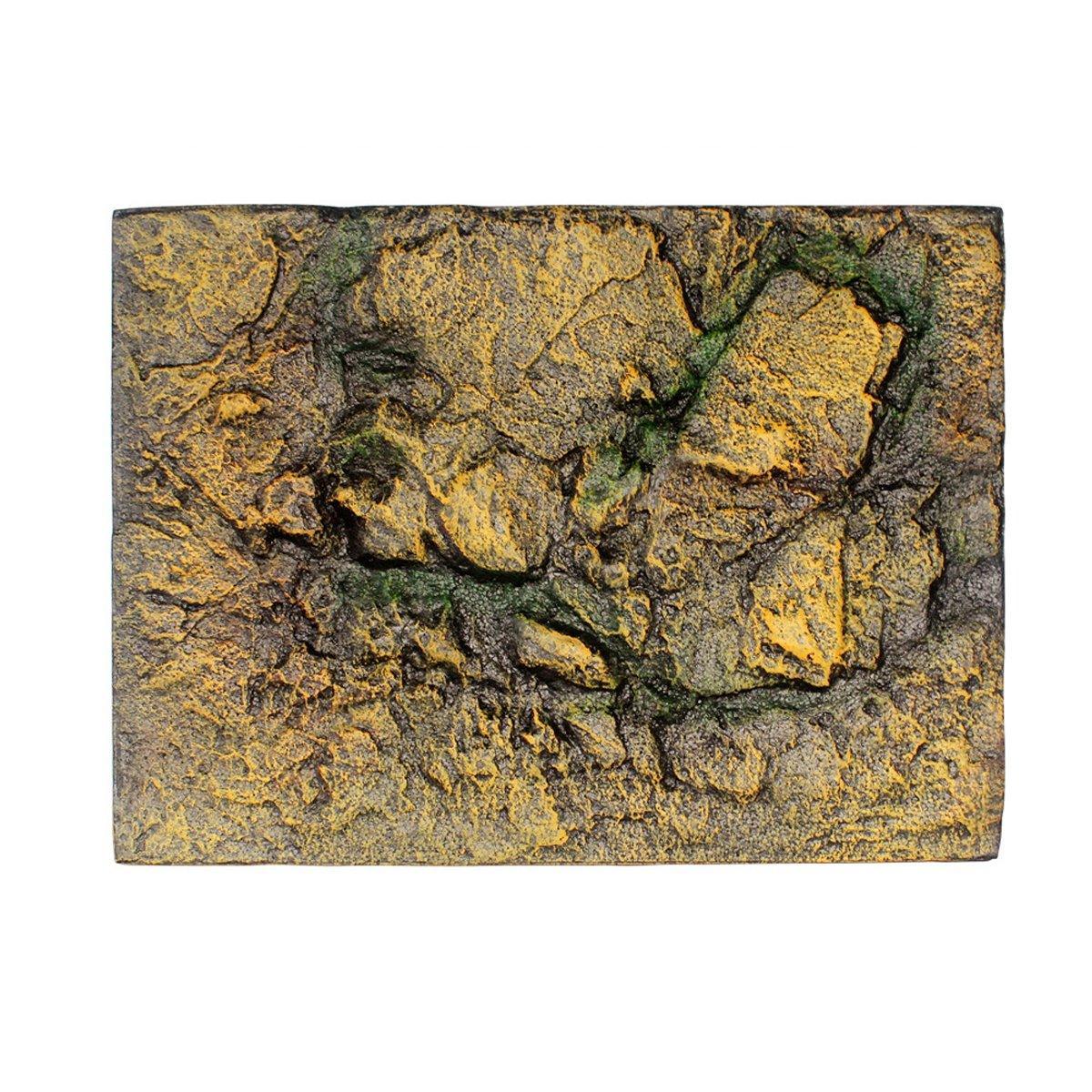 Pet Reptile Tank Board 3D Foam Backgrounds and Habitat Decoration 9 Styles - H