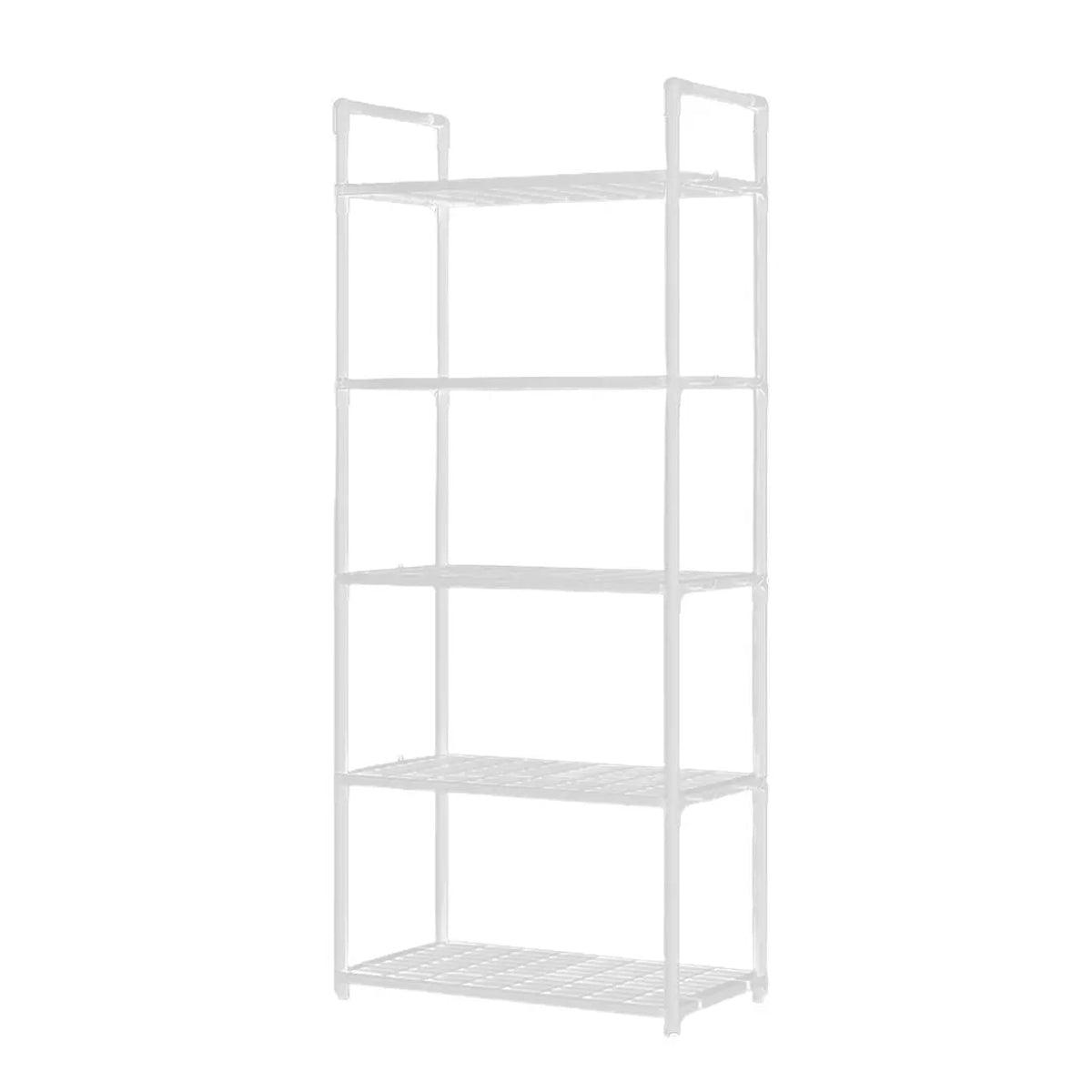 5Tiers Pot Storage Rack Pan Stand Saucepan Holder Cookware Organizer for Kitchen - Black