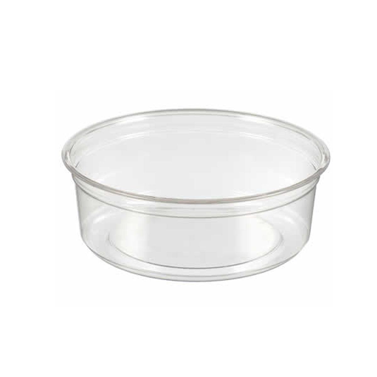 100PCS Transparent Packing Box With Cover Plastic Dessert Bowl Food Container - 8oz Bowl