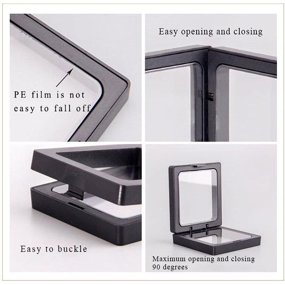 10pcs Transparent PE Film Display Box Jewelry Packaging Storage Box Container - 7-18-2-White