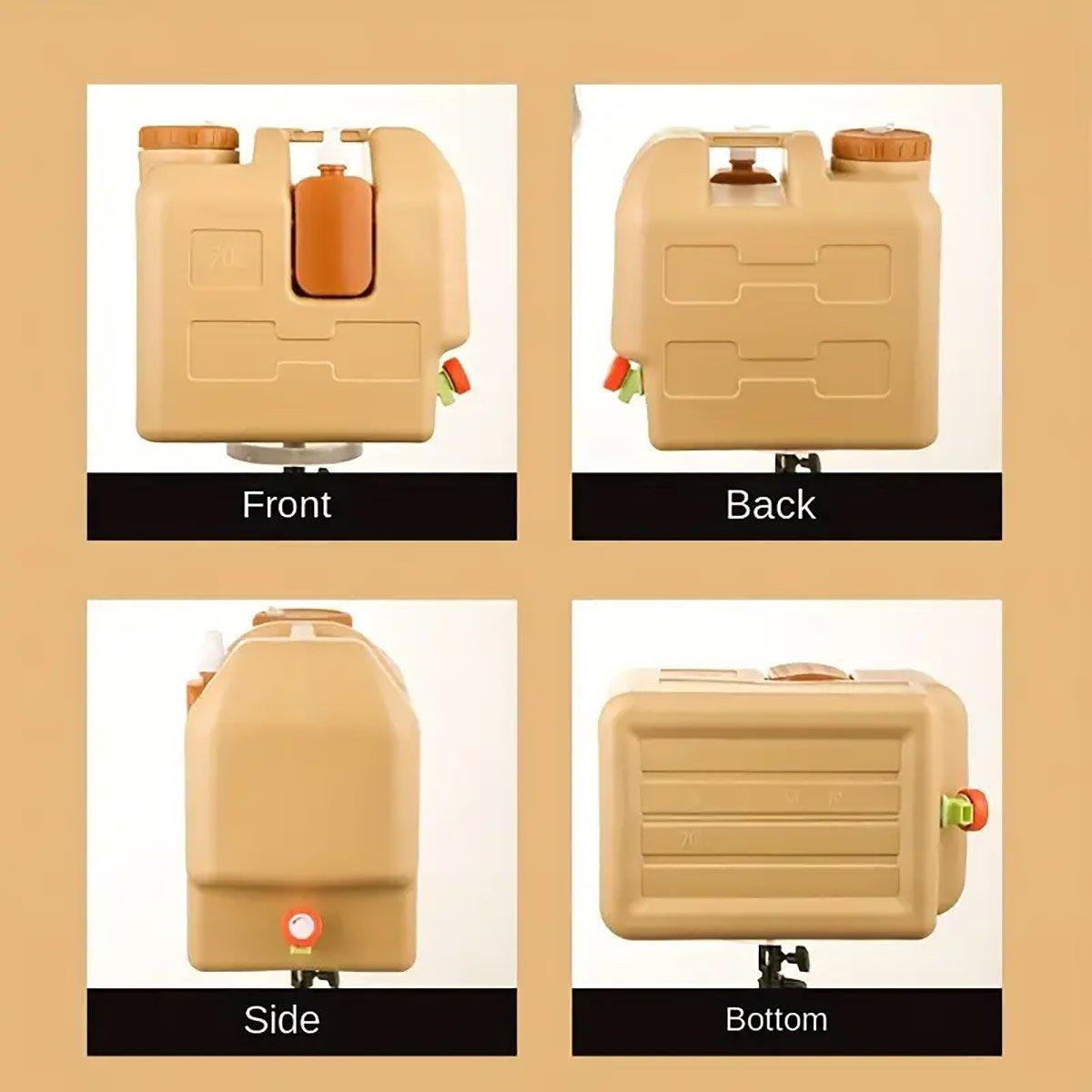 20L Outdoor Camping Portable Storage Bucket with Tap Drinking Water Container