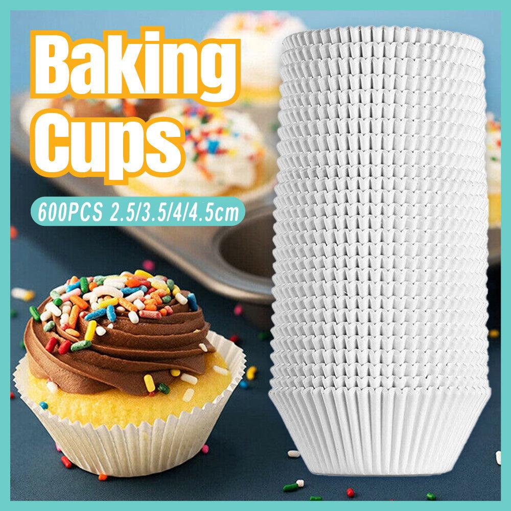 Patty Pans Muffin Cases Choc 600/Pk Cake Boards Cupcake Liners Boxes Baking Cups - 600PCS-4CM