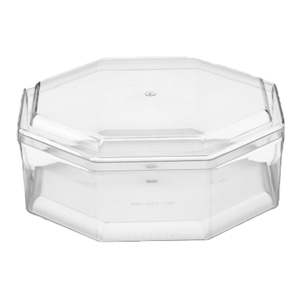 20pcs Transparent Biscuit Box Plastic Cake Box Pastry Dessert Storage Container - 7.5x7.5CM