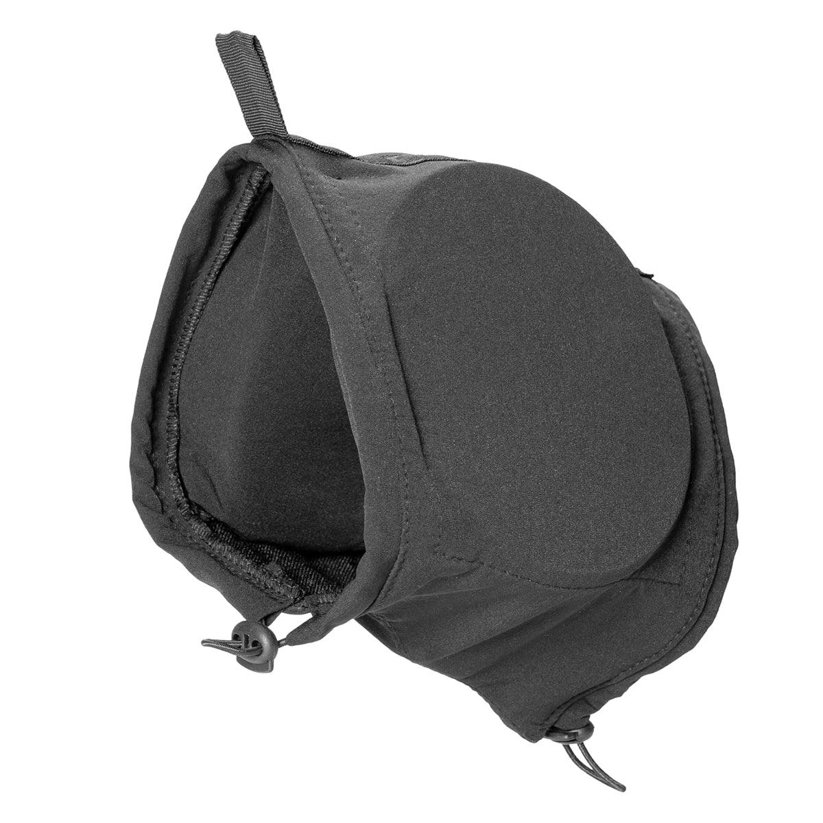 Black Adjustable Dog Ear Muffs Noise Reducing Pet Headwrap Protective Ear Cover - L