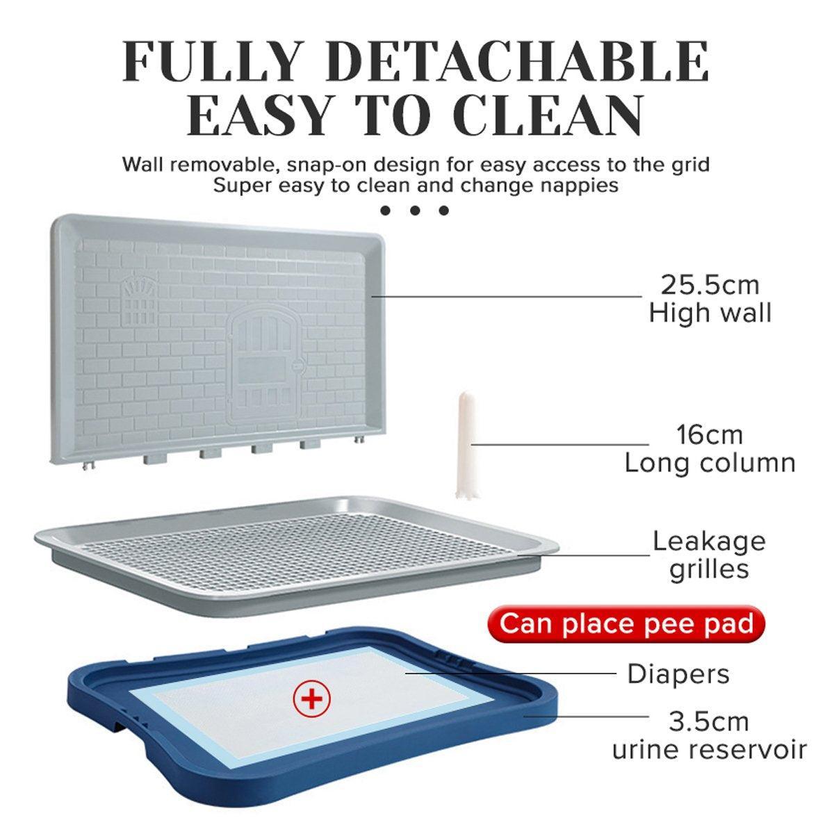 Pet Potty Training Pad Small And Medium-sized Dog Toilet Urinal Pee Tray - White