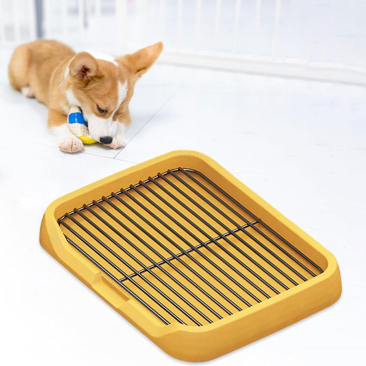 Pet Training Pad Dog Potty Toilet Large Size Portable With Tray Mat For Indoor