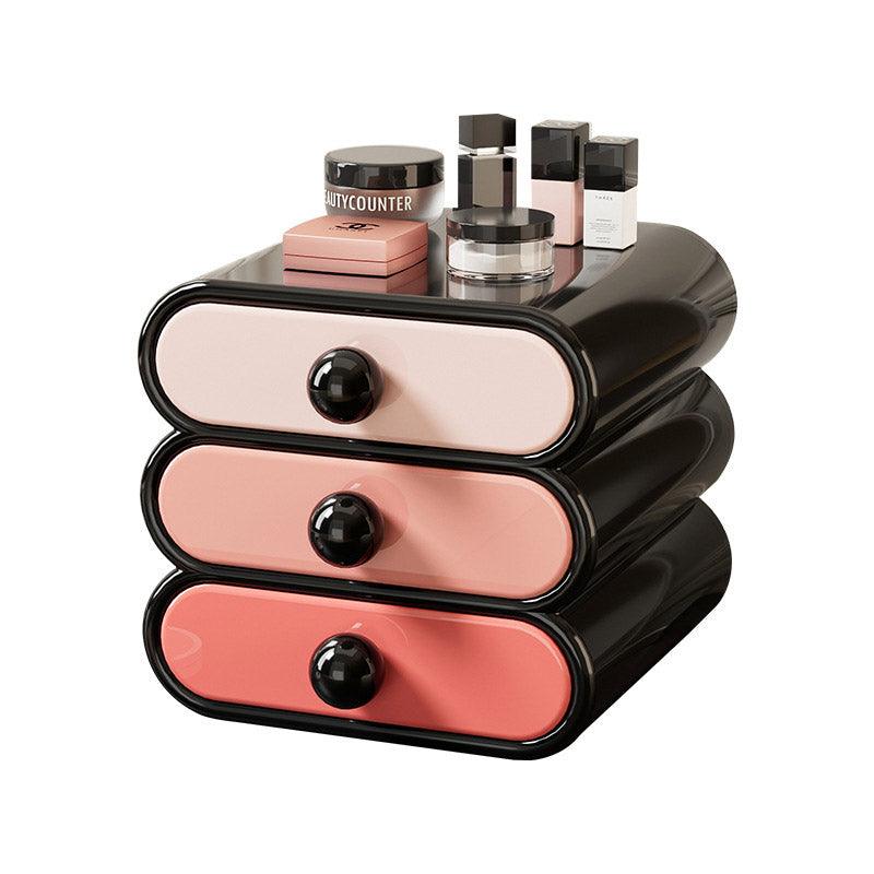 Drawer Cosmetic Organizer Desktop Storage Organizer for Makeup Desk Accessories - White