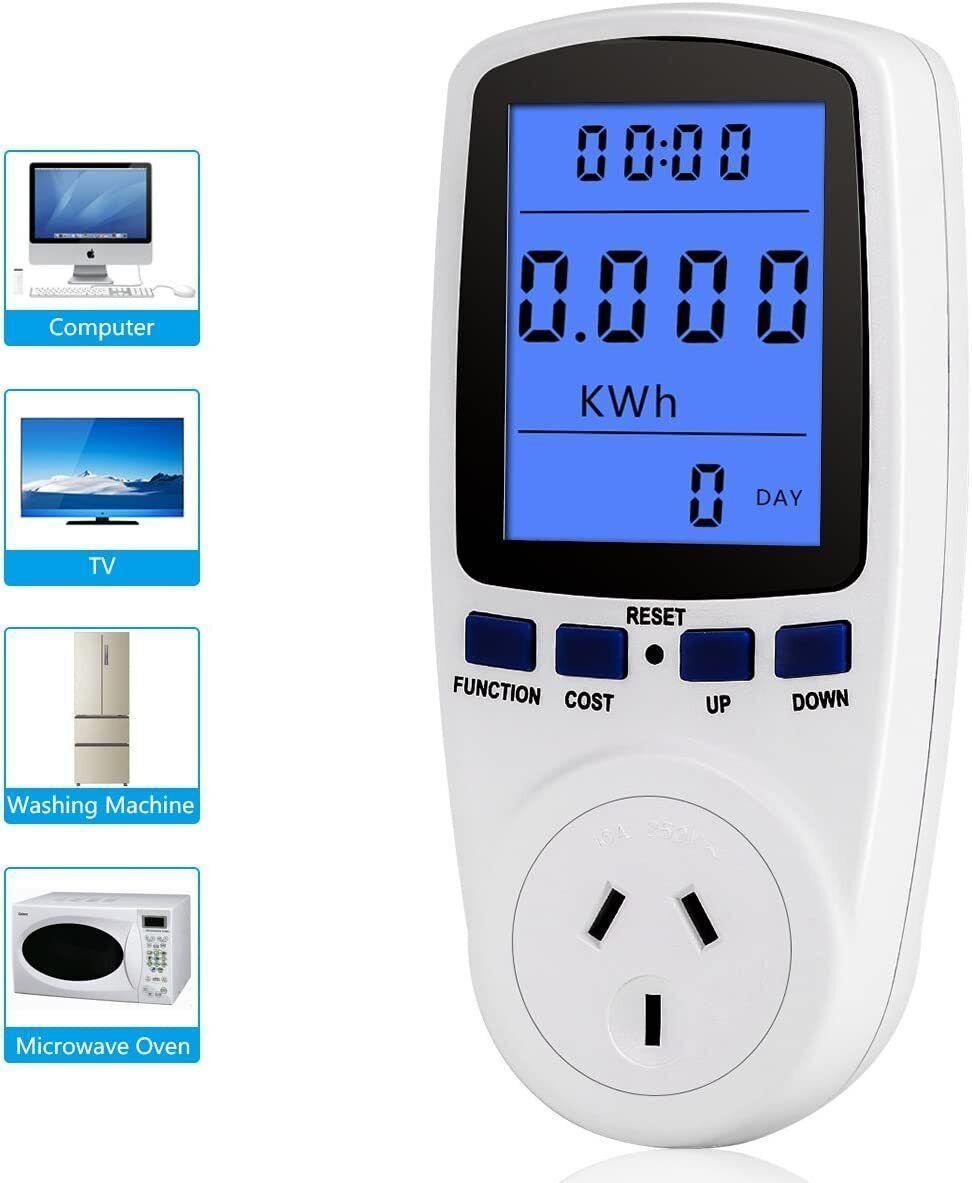 Au Power Meter Energy Consumption Watt Meter Electricity Monitor Equipment 240V