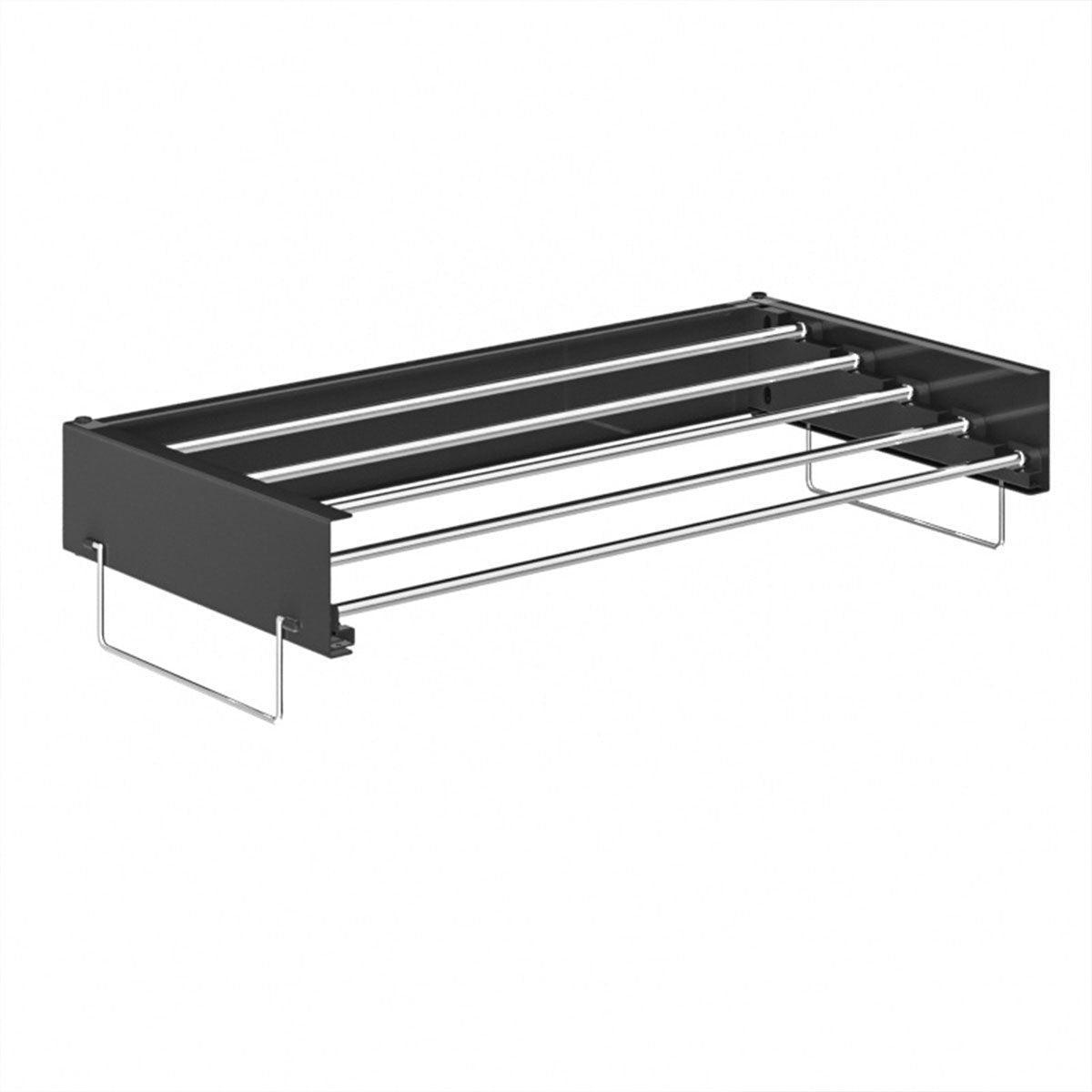 Foldable Wall Hanging Clothes Drying Rack Invisible Balcony Towel Laundry Rack - White