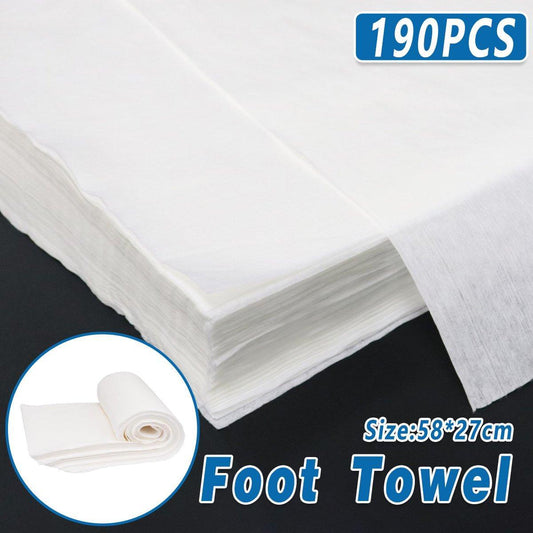 190pcs Disposable Foot Towels for Spa Massage Foot Wash Hotel Foot Rub Towels