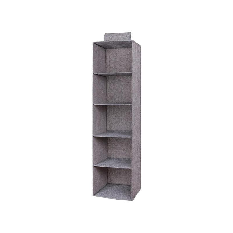 3/4/5 Tier Hanging Closet Organizer Fabric Storage Shelves for Wardrobe and Shoes - 5 Tier