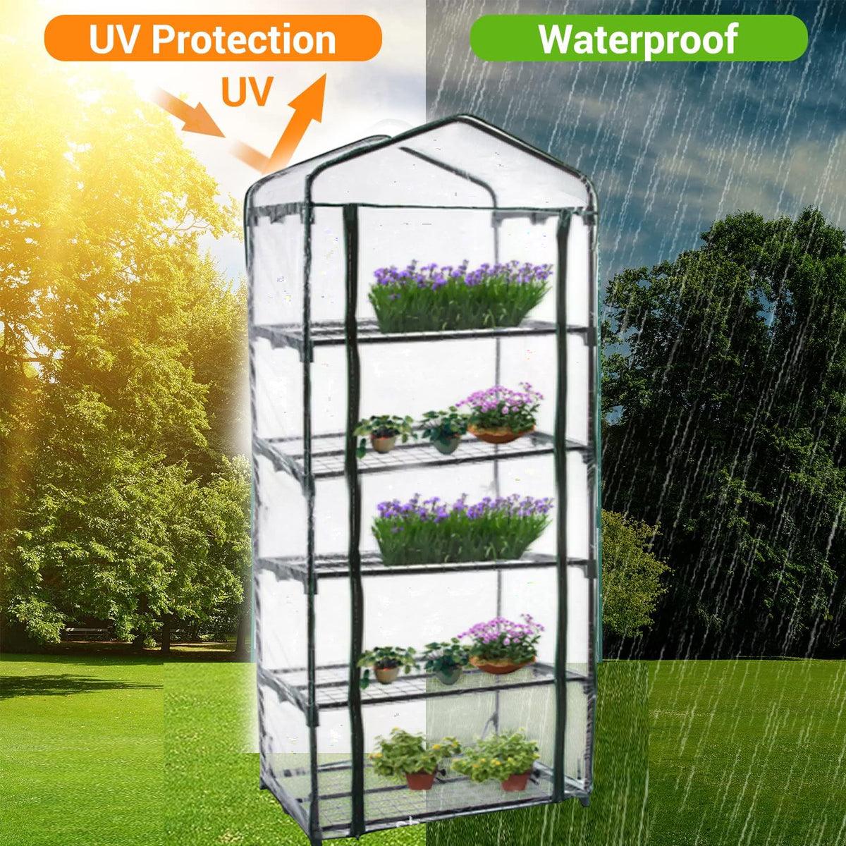 5 Tier Garden PVC Plant Insulation Warming Shed Conservatory Cover No Brackets