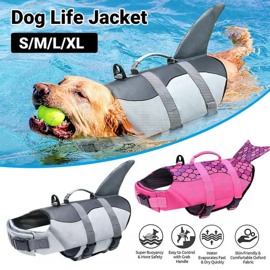 Pet Life Jacket Dog Swim Vest Outdoor Water Gear for Summer Swimming Activities - Pink XL