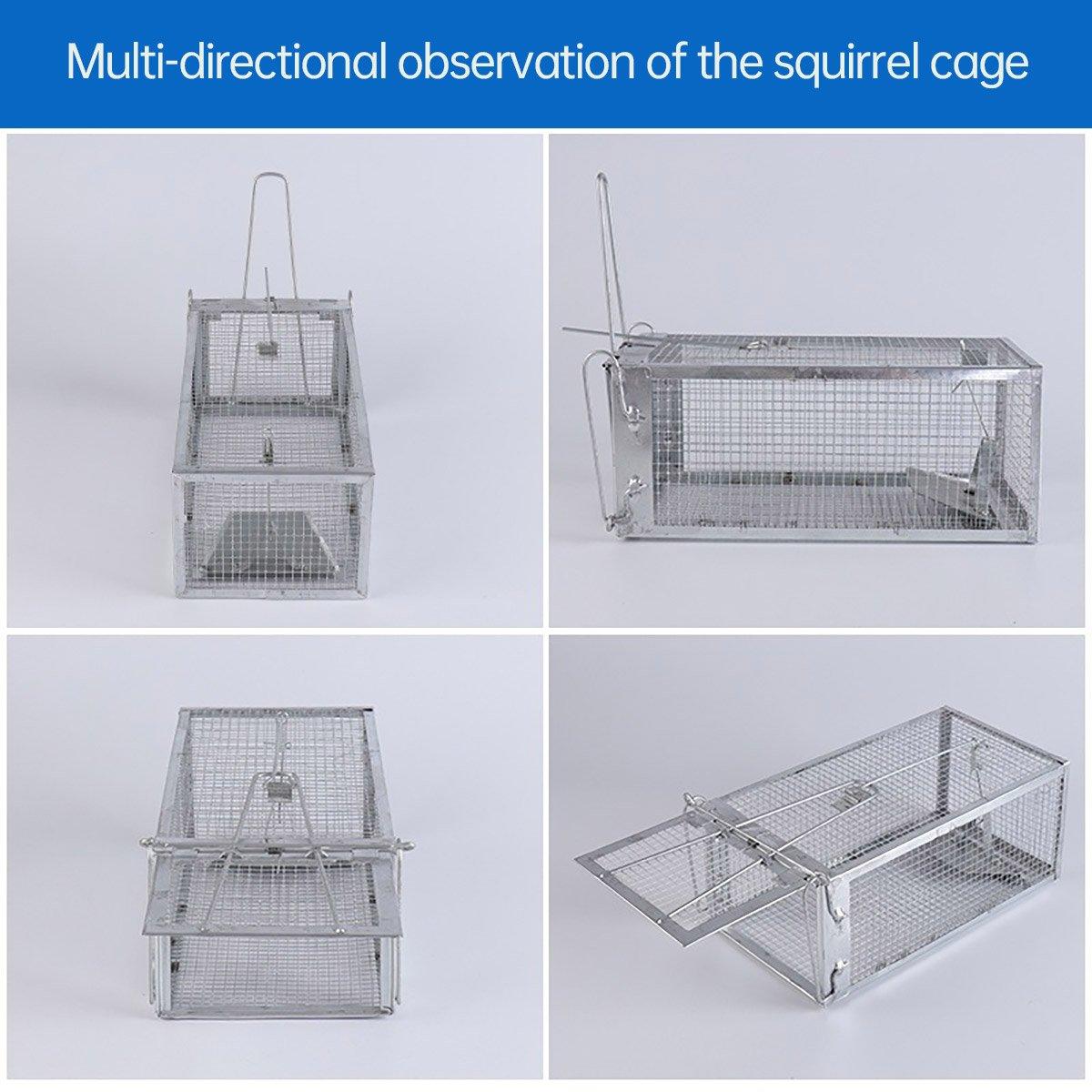 Humane Rat Trap Cage Live 1 Door Animal Catch Pest Rodent Mouse Bait Control Box