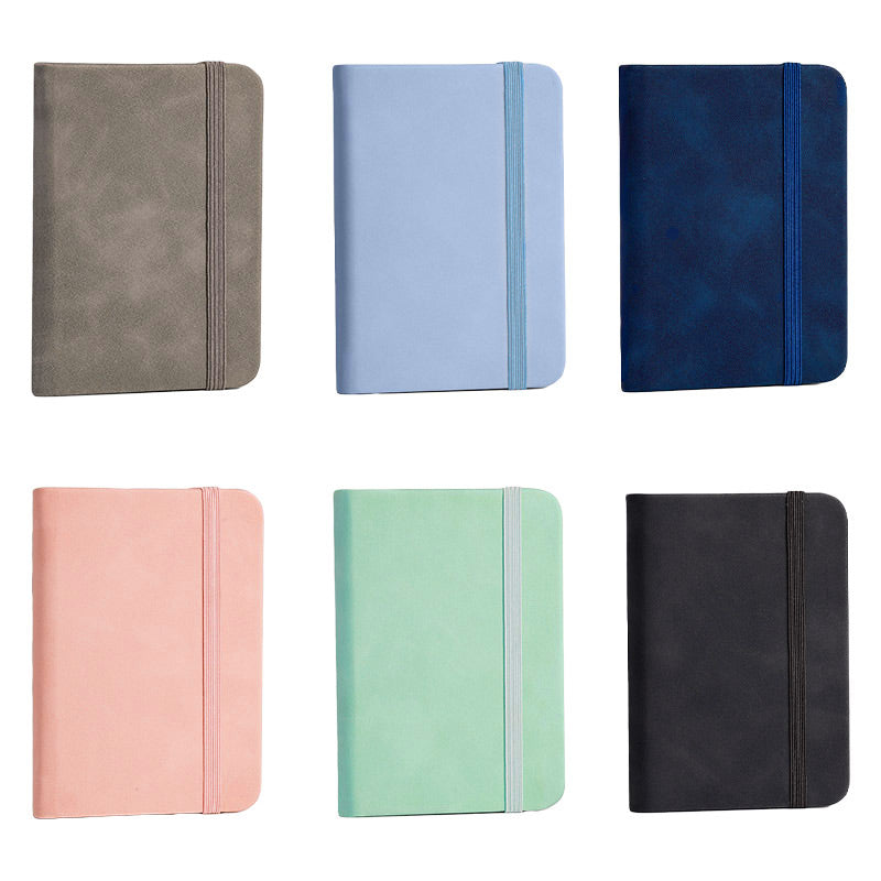 10pcs Mini Pocket Notebook A7 Small Portable Notepad for Office School Use - Light Blue