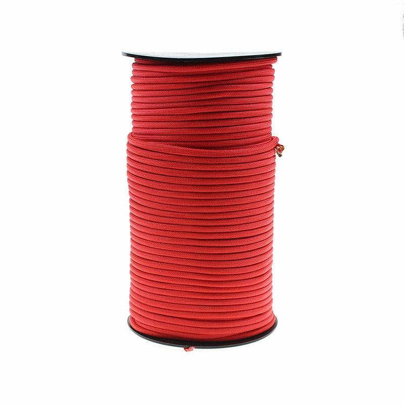 100m Paracord Outdoor Camping Binding Braided Rope Survival Gear Hiking Rope - Blue