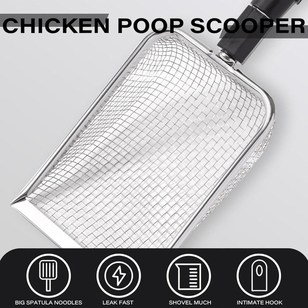 2pcs Long Handle Pet Litter Scoop Climbing Chicken Beach Scoop for Cats Dogs