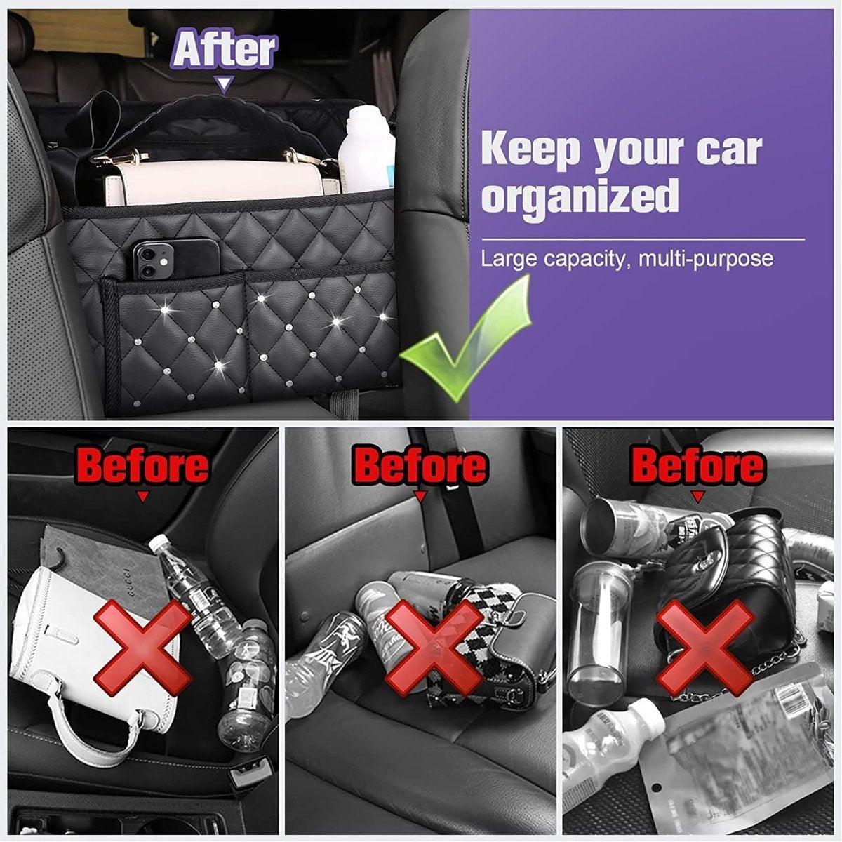 Car Hanging Storage Bag Organiser for Seat Back Front Storage Pocket Holder