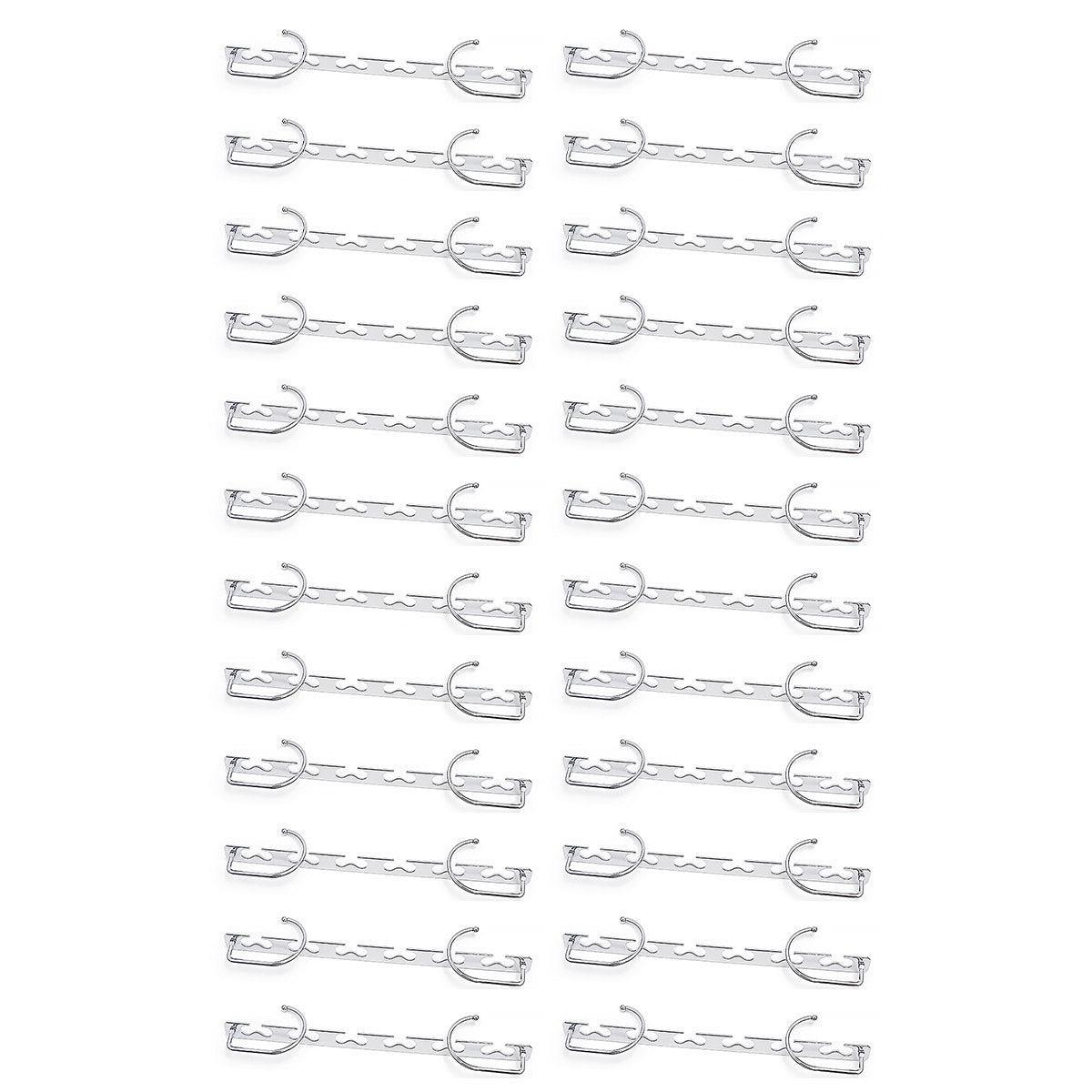 Clothes Hanger Space Saving Hook Folding Wardrobe Multipurpose Rack Coat Pants - 6PCS