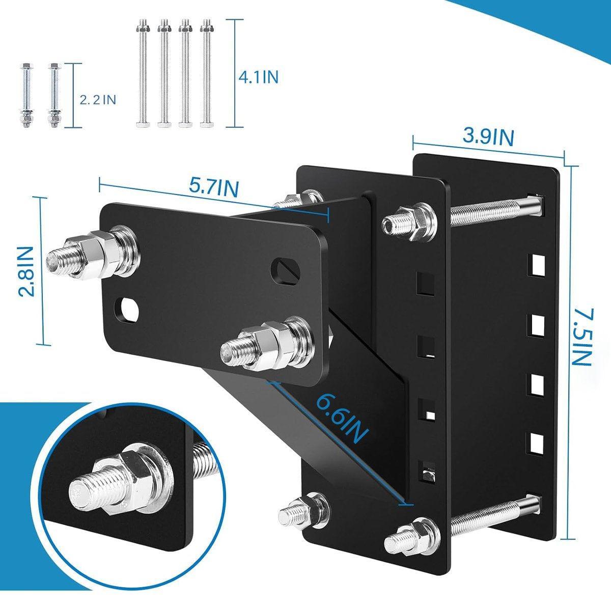 Heavy Duty Car Trailer Spare Tire Carrier Mount Universal Steel 150 lbs Capacity