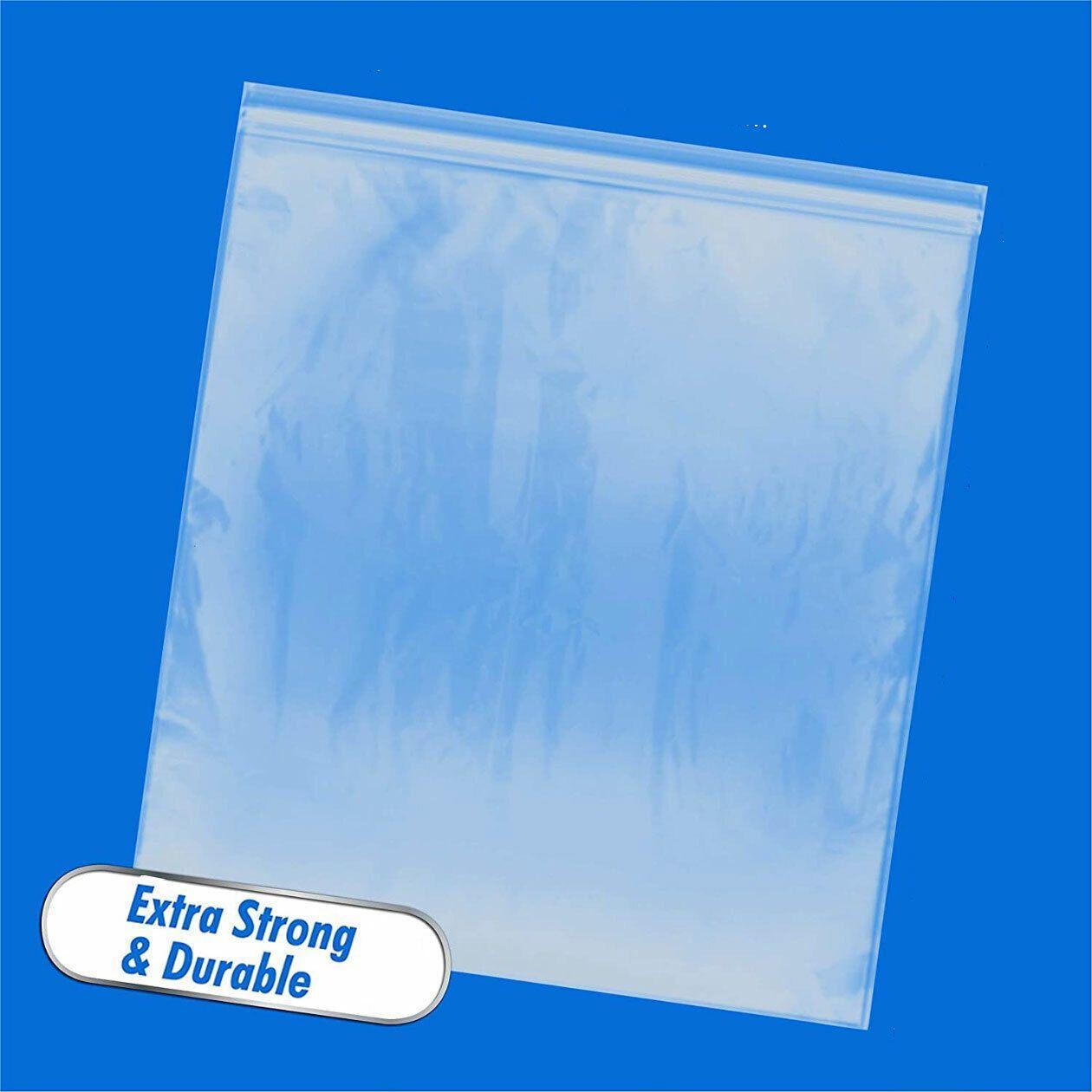 100X Bulk Clear Resealable PE Plastic Zip Bags - 35*45cm 100PCS