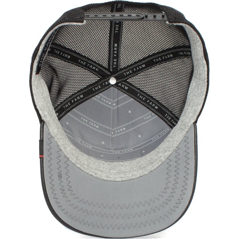 Goorin Brothers Baseball Trucker Cap Hat Snapback Adjustable Tyrant Monster - Black