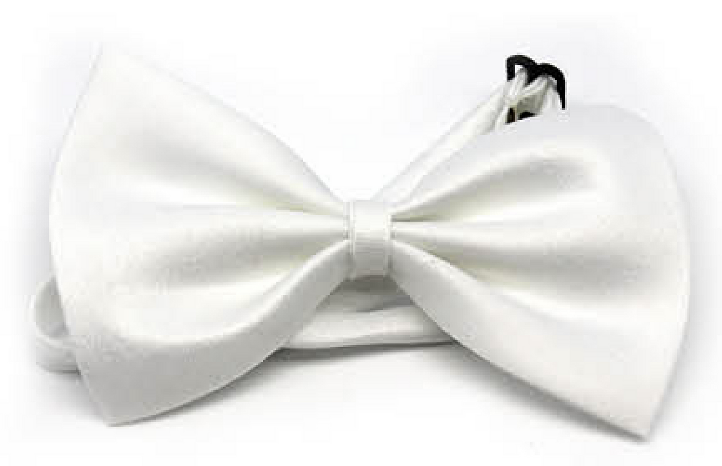 Mens BOW TIE Wedding Tuxedo Formal Bestman Necktie Classic Plain Party - White