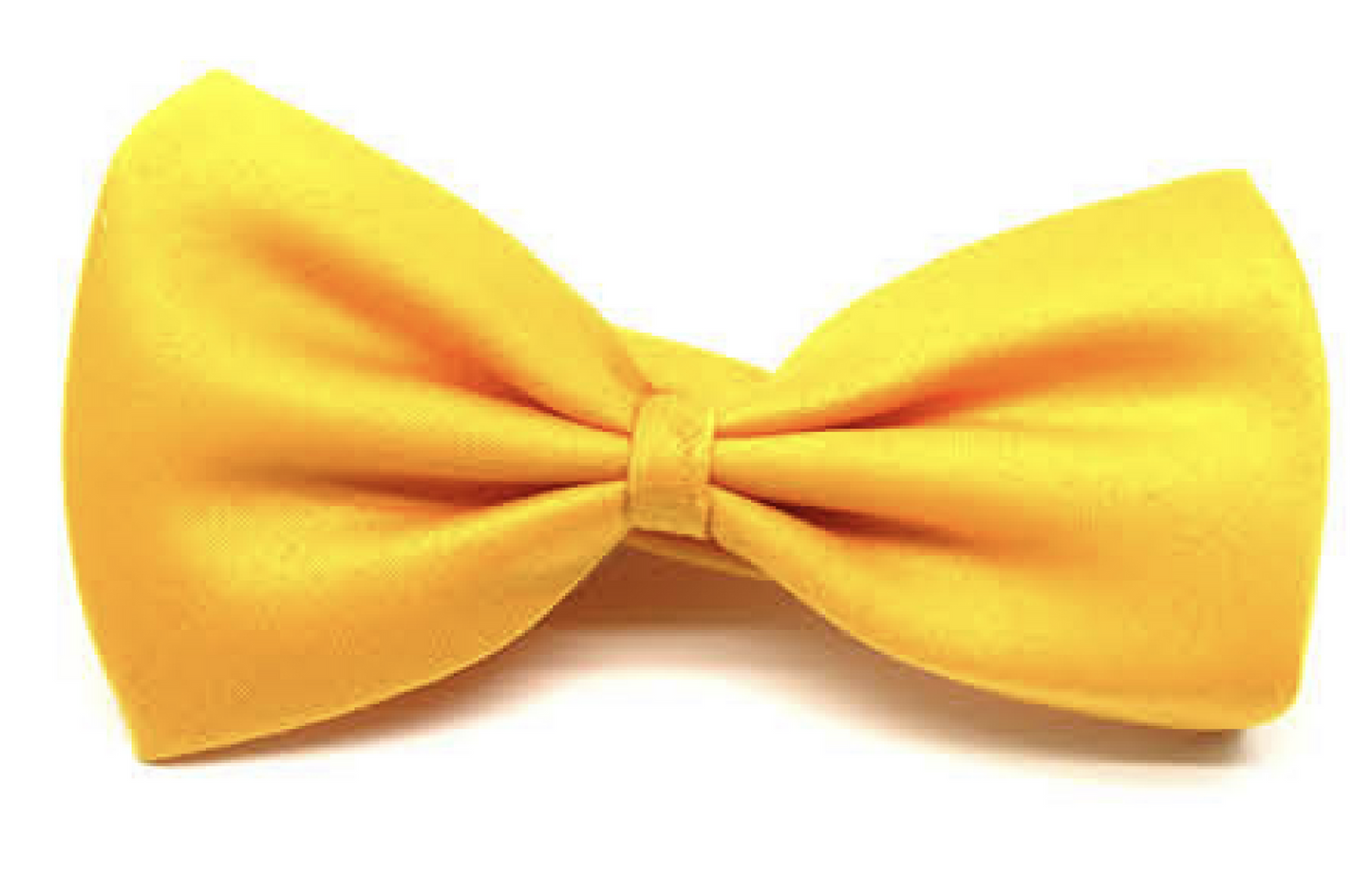 Mens BOW TIE Wedding Tuxedo Formal Bestman Necktie Classic Plain Party - Yellow