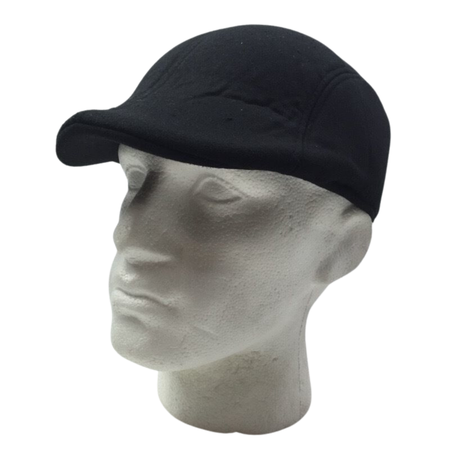 Mens Driving Cabbie Hat Gatsby 20s Ivy Cap Flat sboy Sun Flat Plain Colours - Black