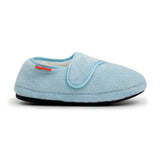 ARCHLINE Orthotic Plus Slippers Closed Scuffs Pain Relief Moccasins - Baby Blue - EU 40