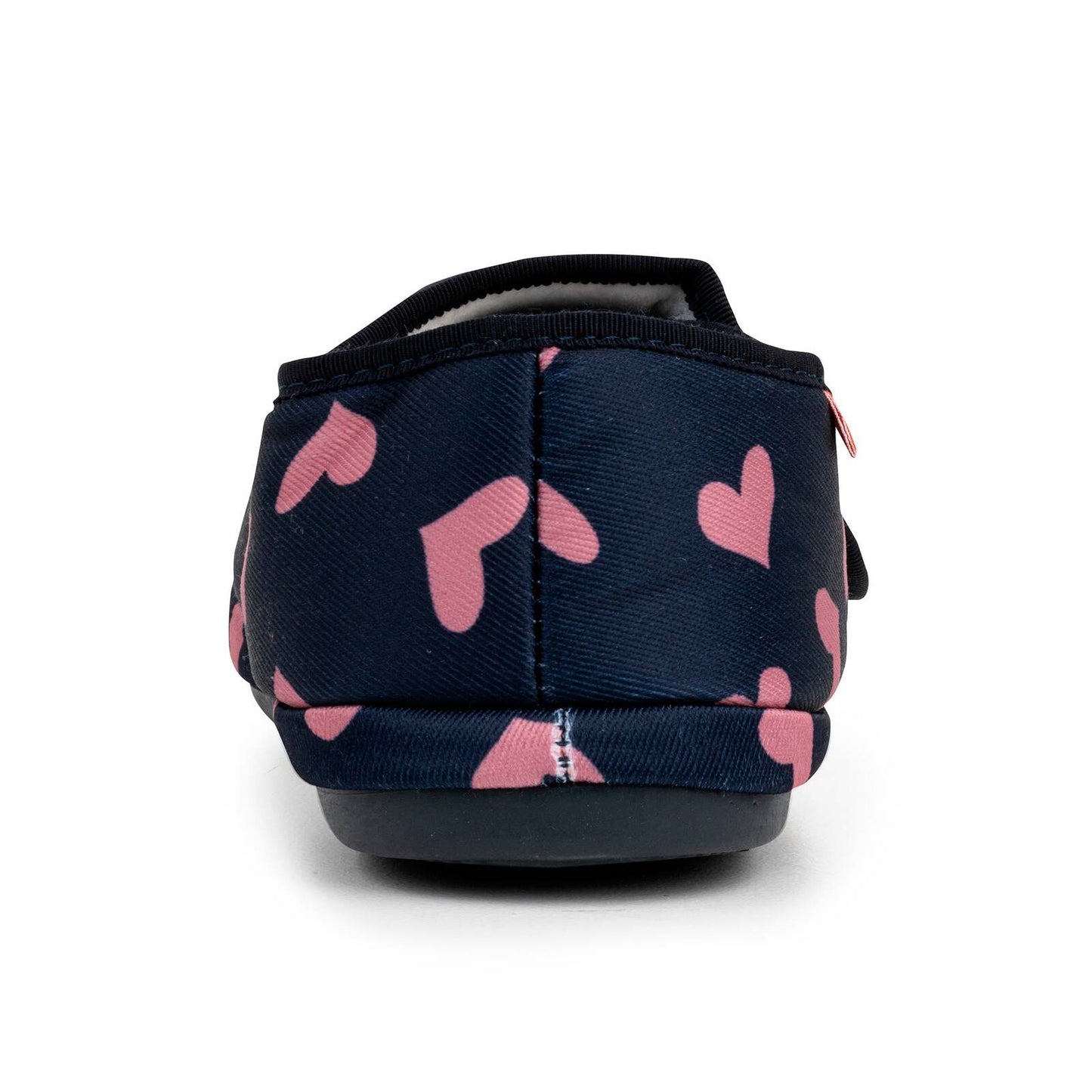 ARCHLINE Orthotic Plus Slippers Closed Scuffs Pain Relief Moccasins - Navy Hearts - EU 38