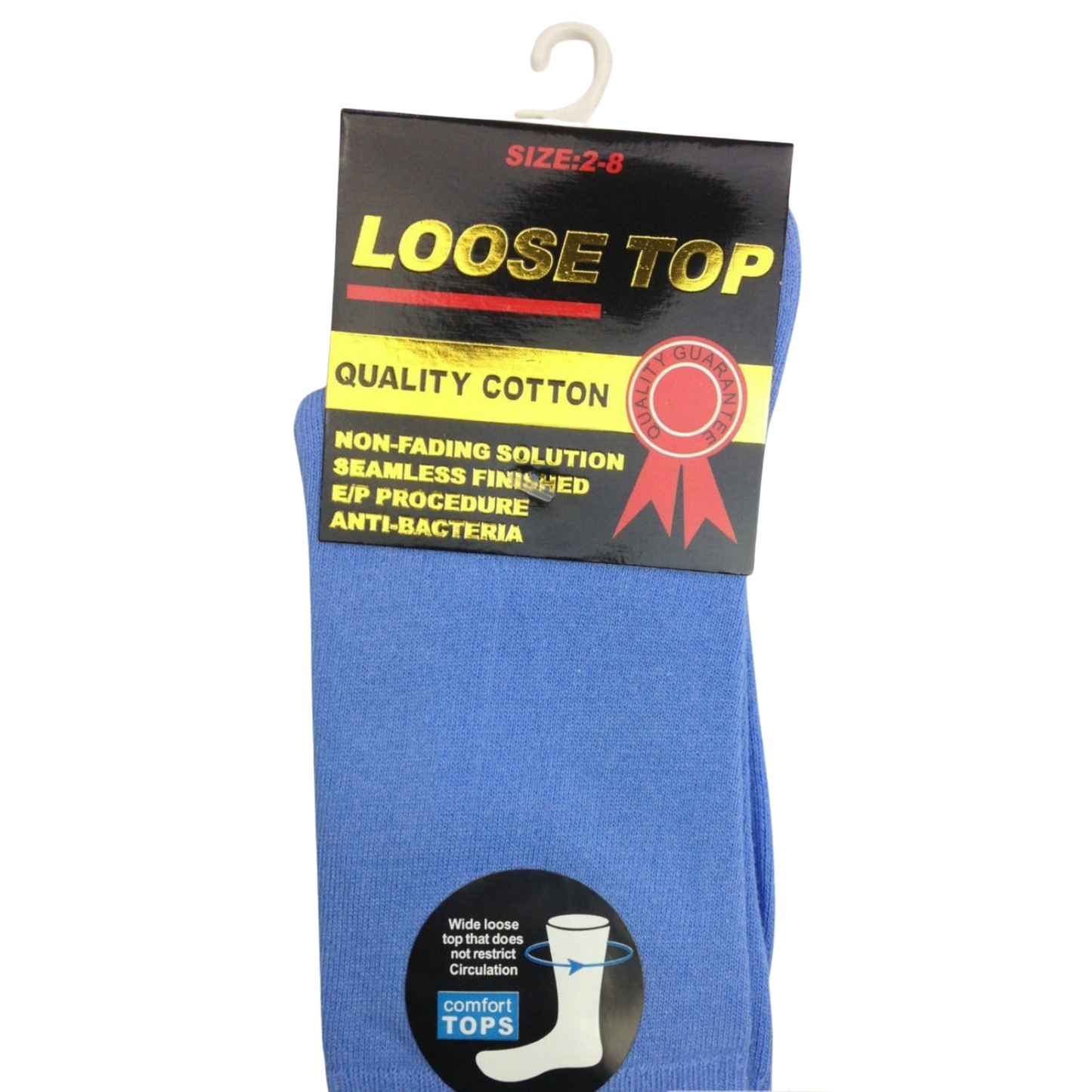 1x Pair COTTON Rich LOOSE TOP SOCKS Dress Medical Circulation Diabetic Comfort - -