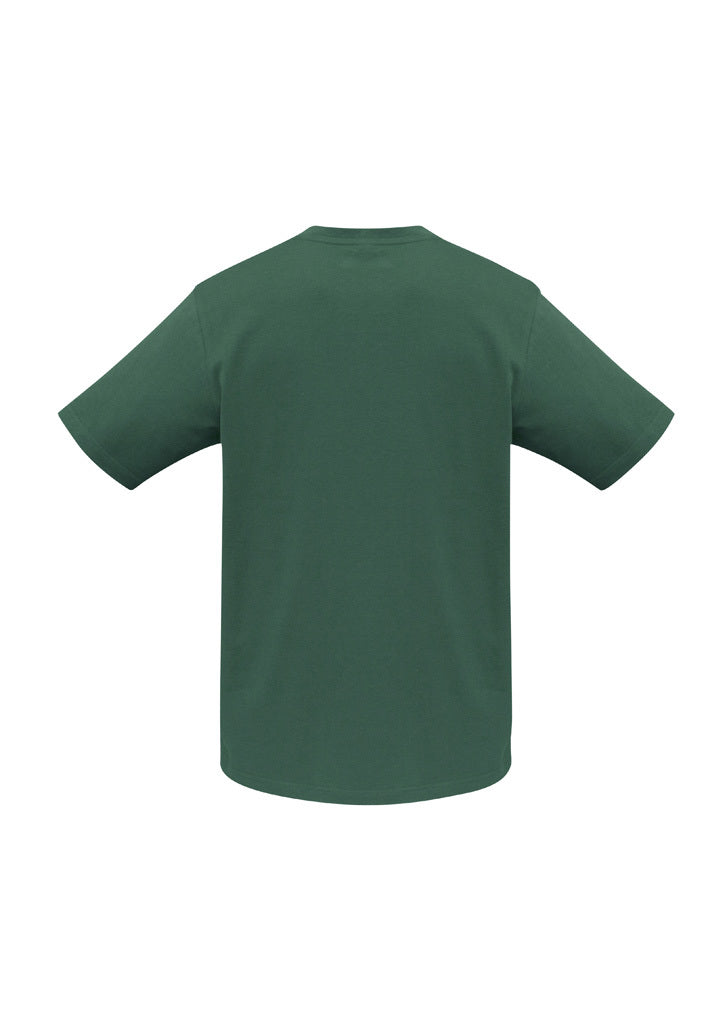 Plain T-Shirt 100% COTTON Basic Blank Tee Mens Ladies Casual BULK Adults - Bottle Green - L