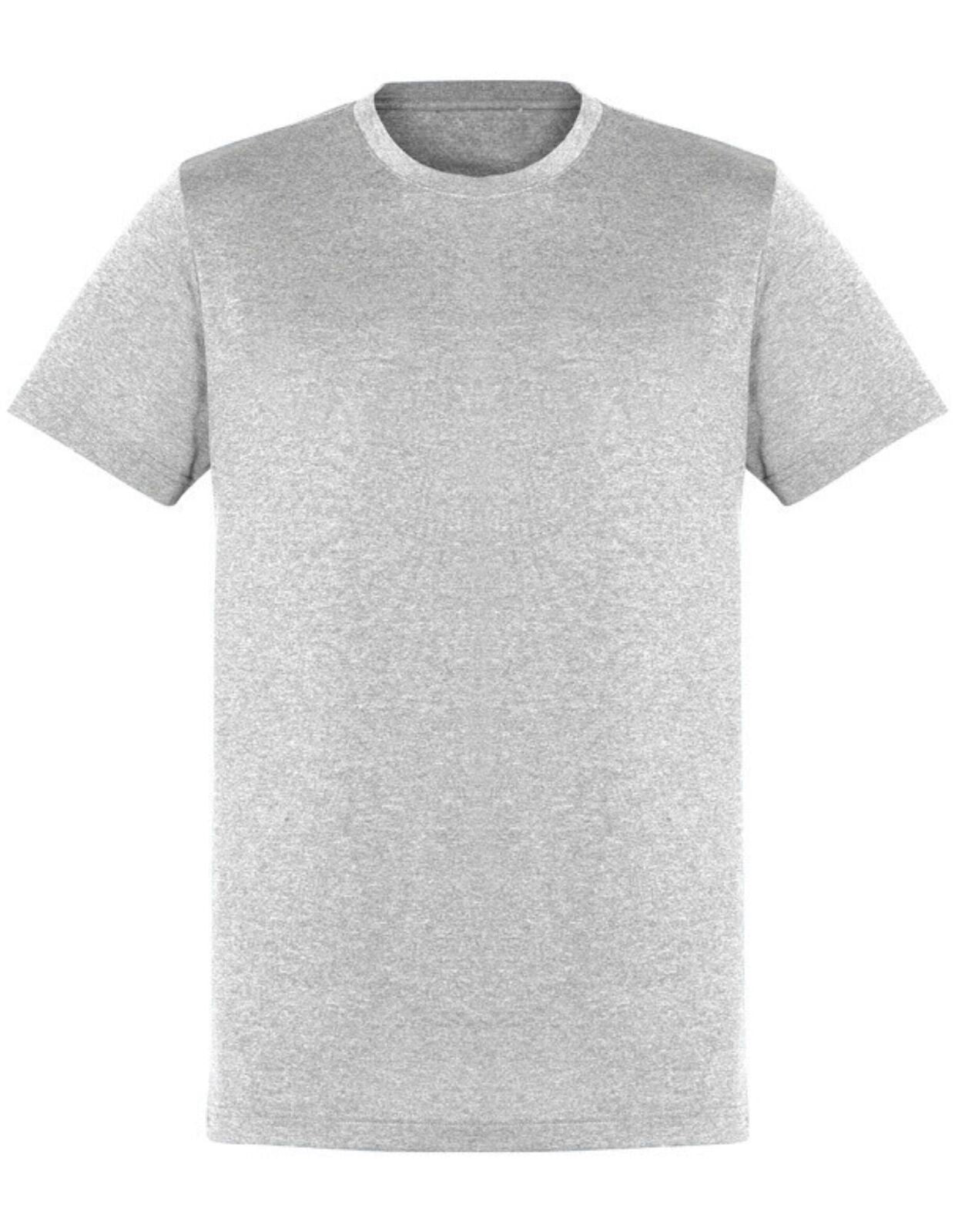 Plain T-Shirt 100% COTTON Basic Blank Tee Mens Ladies Casual BULK Adults - Grey Marle - XL